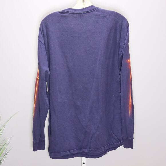 Vintage Aerosmith Long Sleeve Shirt Size L Delta Pro Weight USA Made - Picture 2 of 4